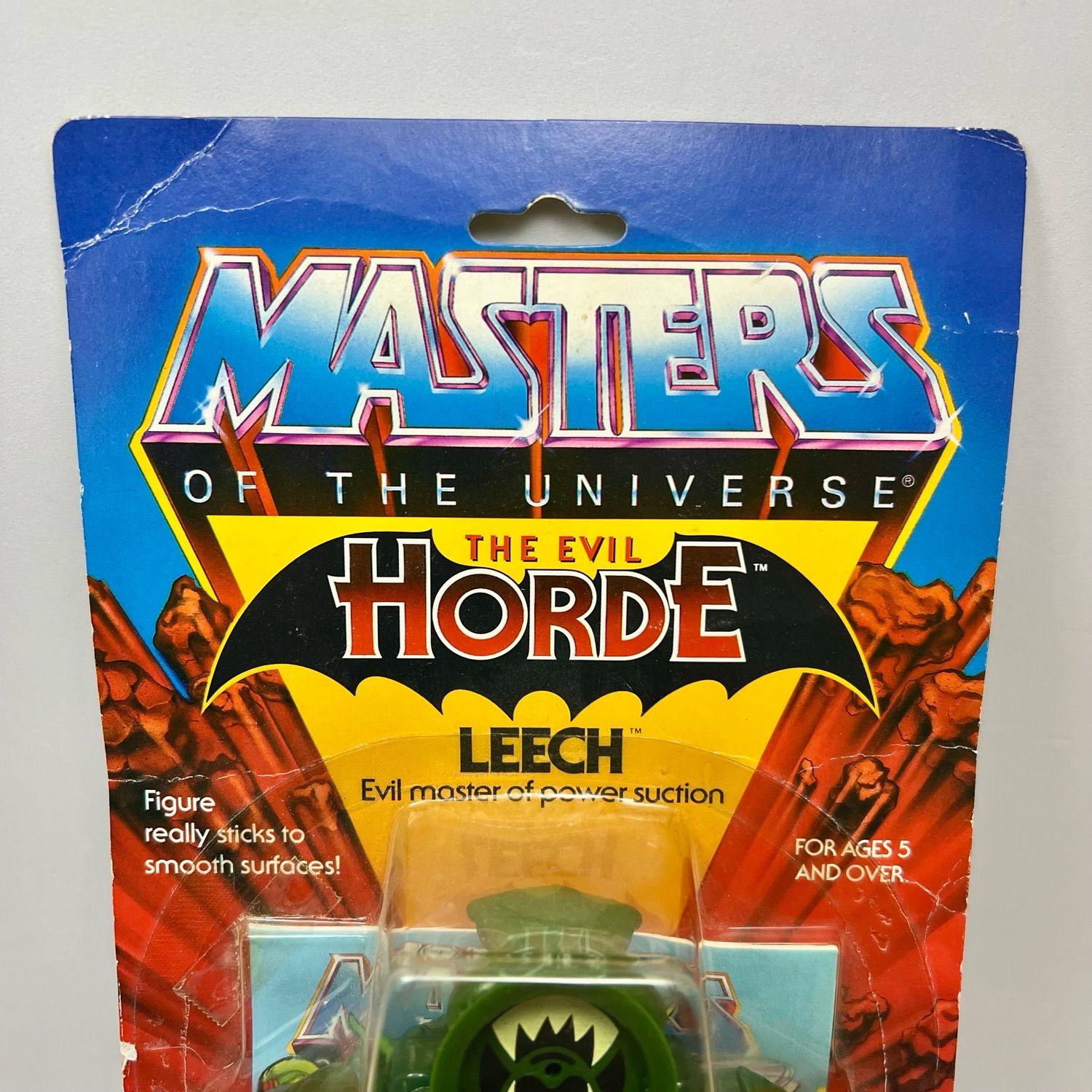 Vintage Masters Of The Universe Leech MOC With Acrylic Display Case