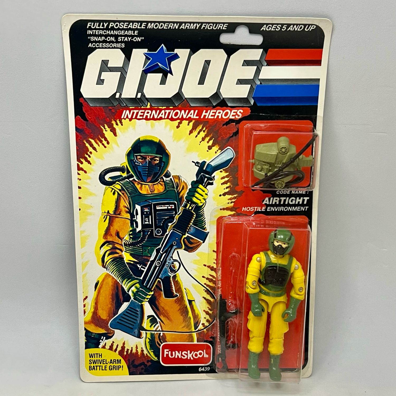 GI Joe International Heroes Funskool Airtight MOC With Acrylic Display Case