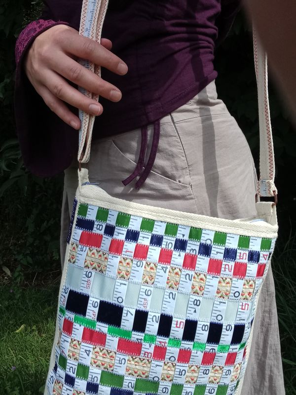 Original artwork: Recycled Tape Art Bag