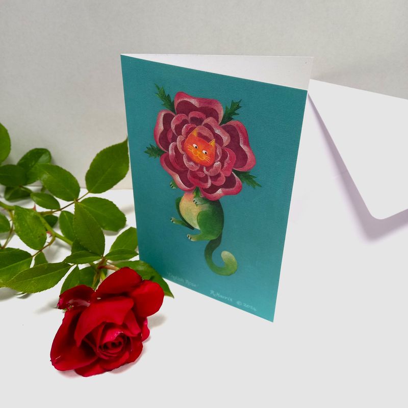 National Flower Cats - English Rose
