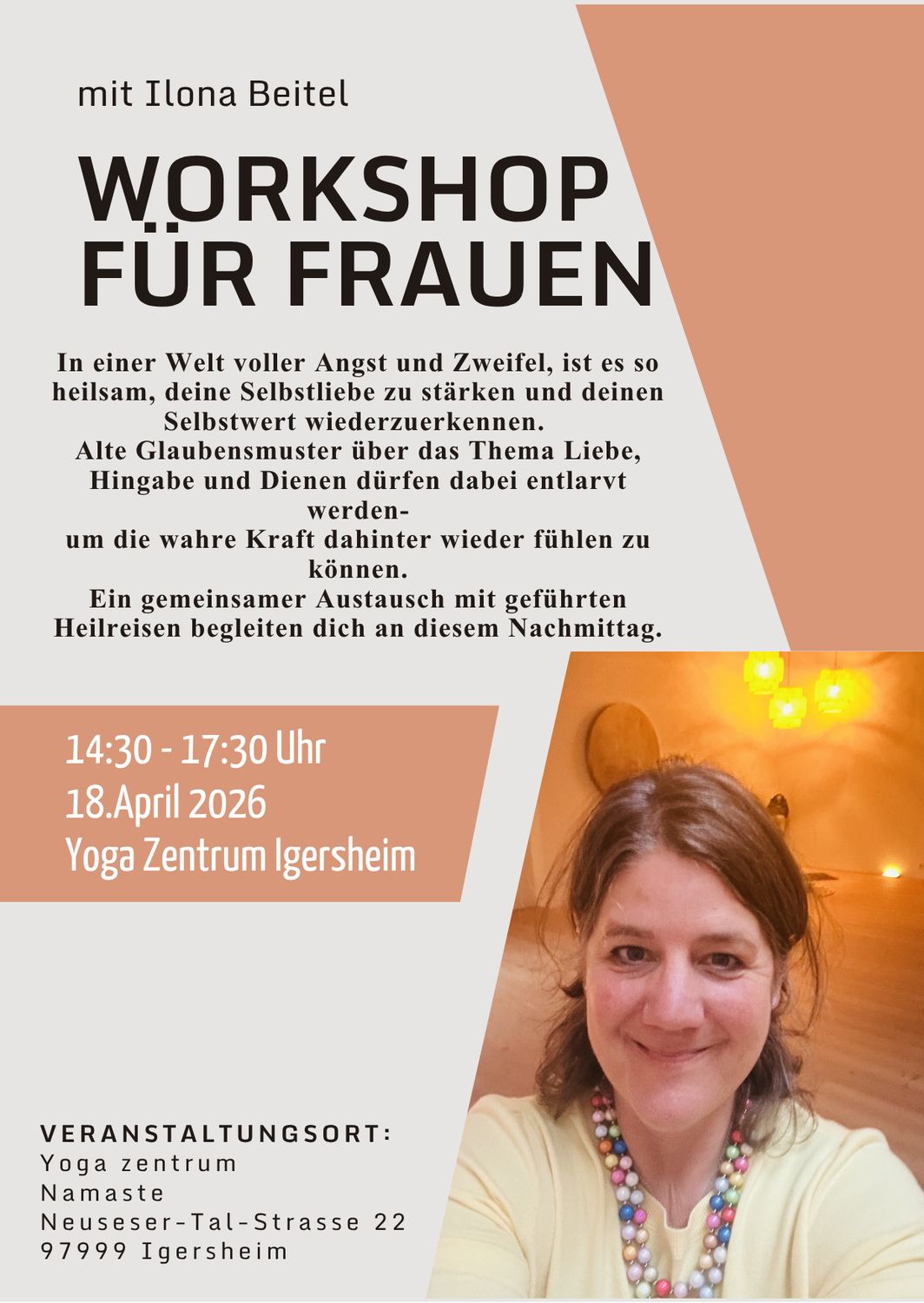 Workshop für Frauen! Thema Selbstliebe stärken🔥 Eintauchen in einen Zustand tiefer Ruhe und Selbstannahme, um dein inneres Licht zu entfachen
