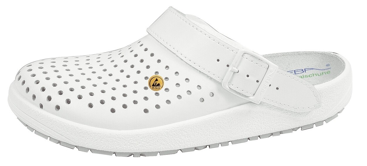 ABEBA Cloggs 35600 weiss
