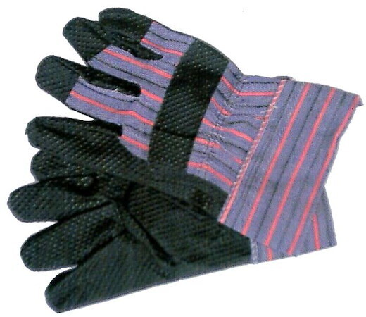 PVC-Schwarz leicht benoppter Schmutzhandschuh