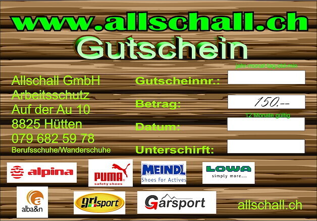 Gutschein Fr. 150.--