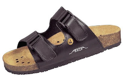 ABEBA Pantolette 4085 schwarz, Open sisters