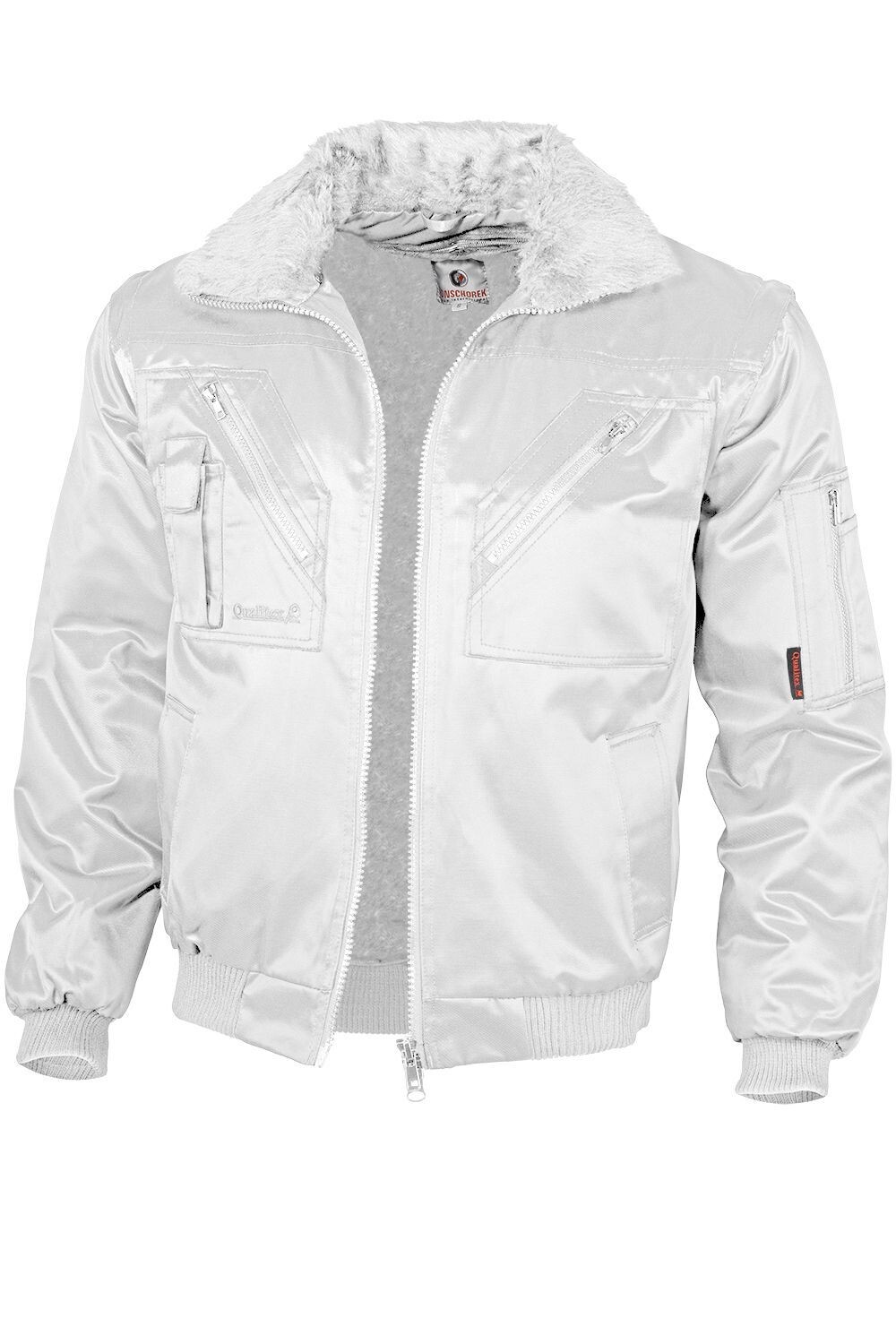 Pilotenjacken weiss, Malerwinterjacke