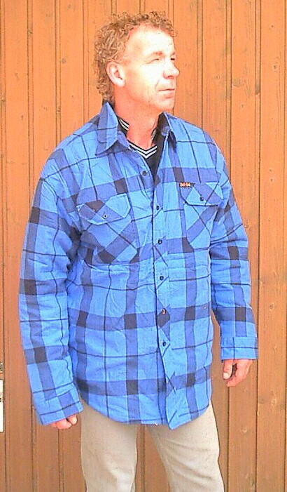 Thermohemd blue Hemd gefüttert