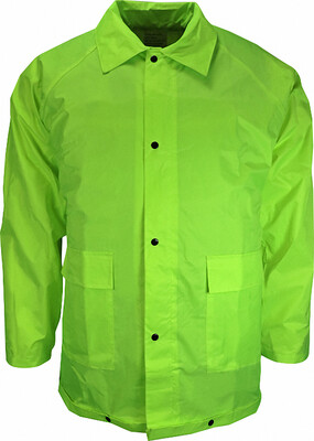 Veste de combinaison de pluie légère enduite de nylon