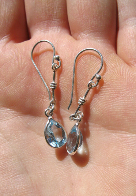 Topaz Teardrop Earrings