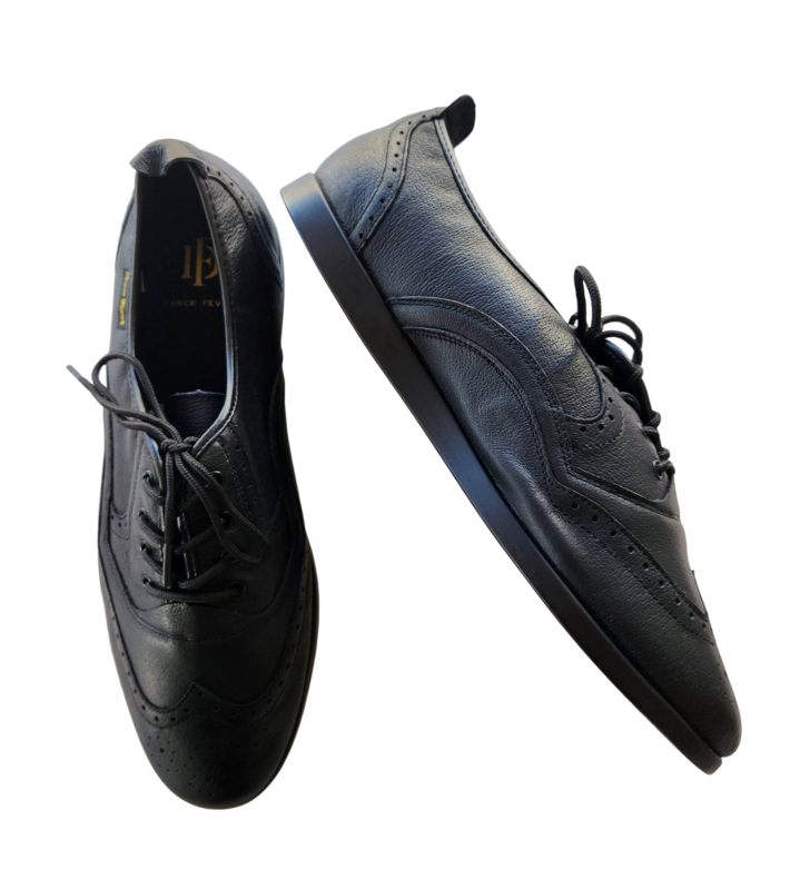 7817B-1 Men's Wing-Tip Lace-Up - All Black