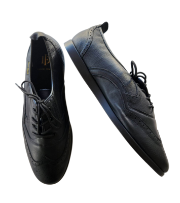 7817B-1 Men's Wing-Tip Lace-Up - All Black