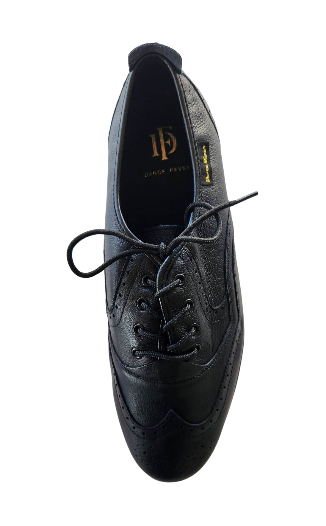 7817B-1 - Dance Fever Men's Wing-Tip Lace-Up - All Black