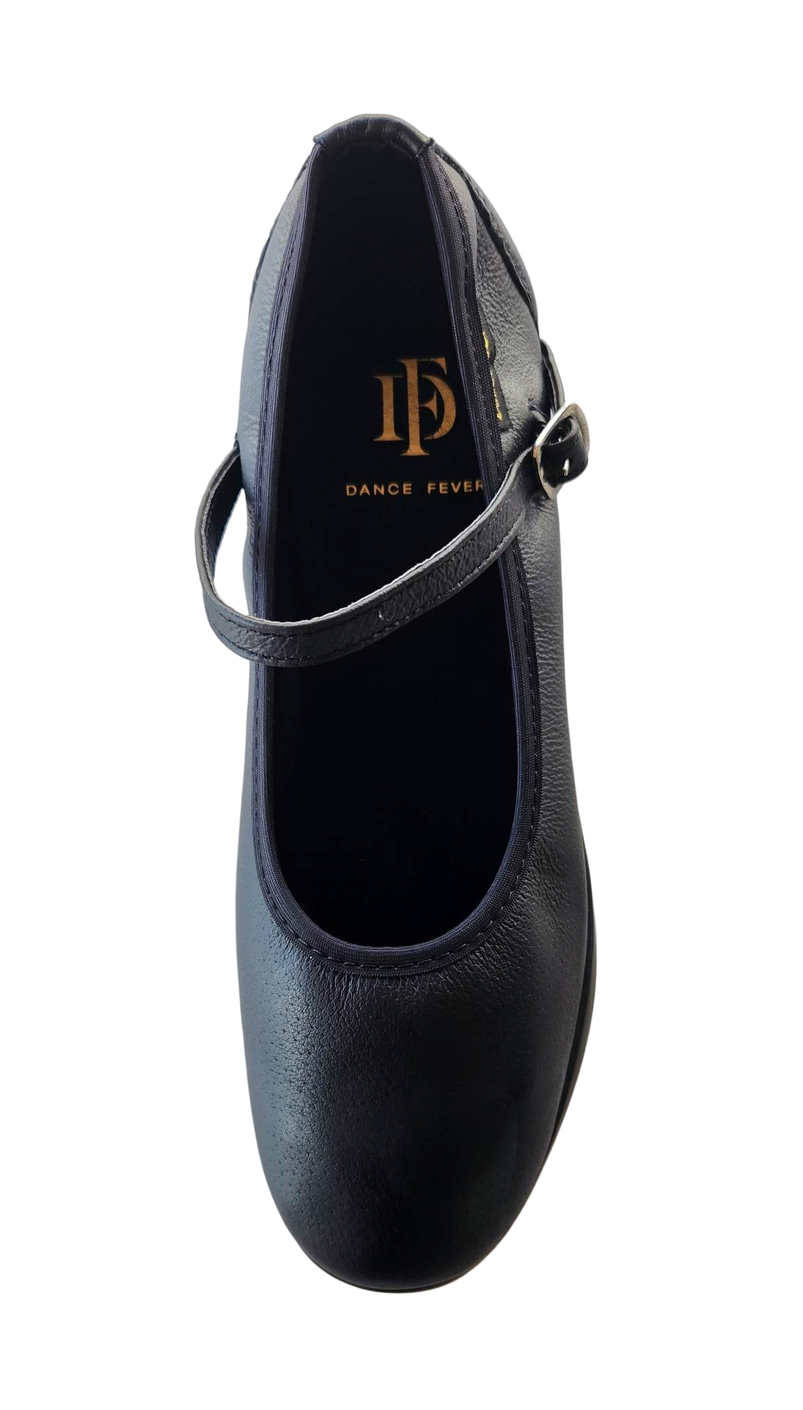 7820B-1 - Dance Fever Ladies Mary-Jane - All Black, Spin Spot Sole