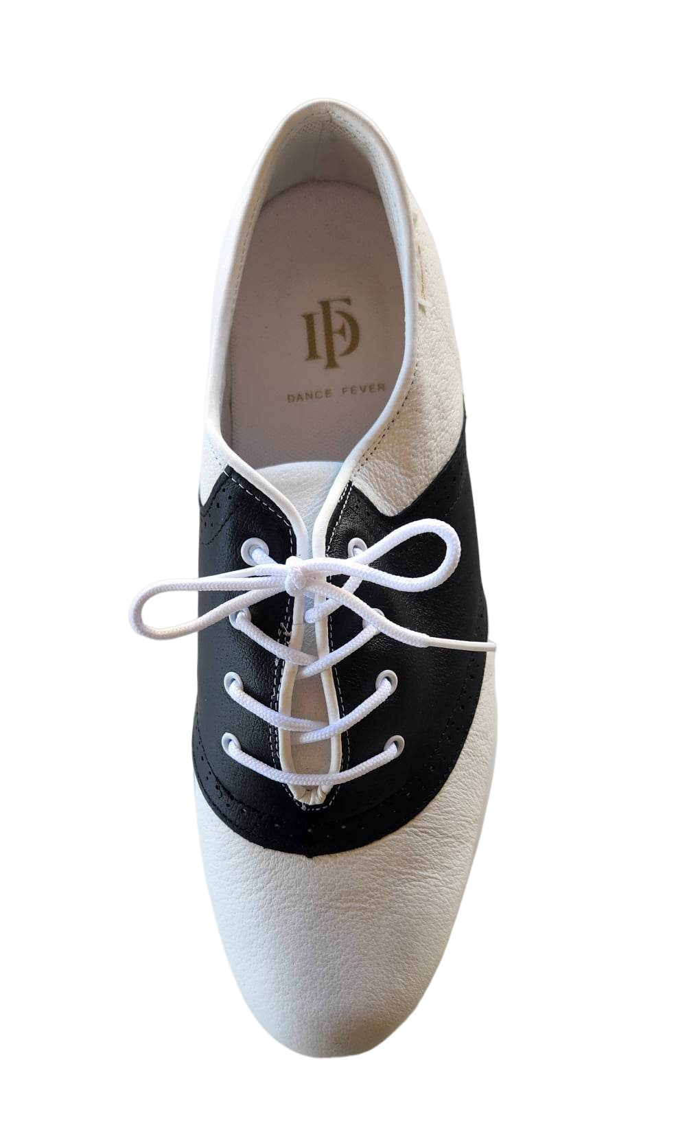 7819-1 - Dance Fever Ladies Saddle Lace-Up - Black/White