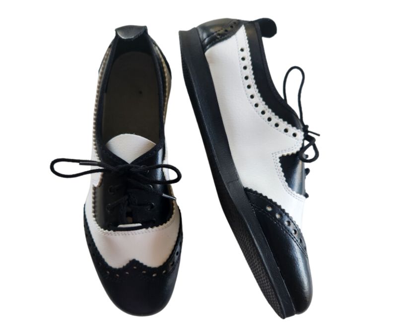 Unisex Lindy Hopper Lace - Black / White Unisex Lindy Hopper Lace - Black / White