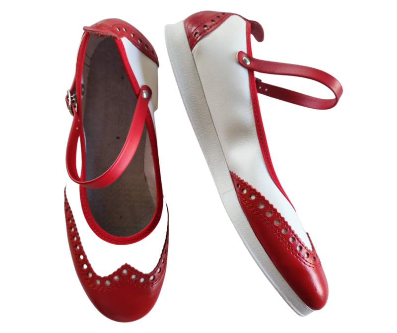 LINDY HOPPER STRAP - Red / White LINDY HOPPER STRAP - Red / White