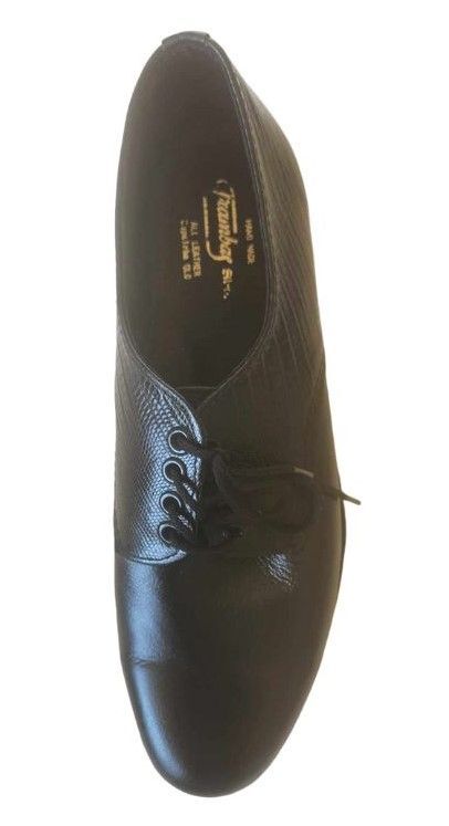 COL - (Trambas) Black / Black Snake Leather, Leather Sole. Colour options available.