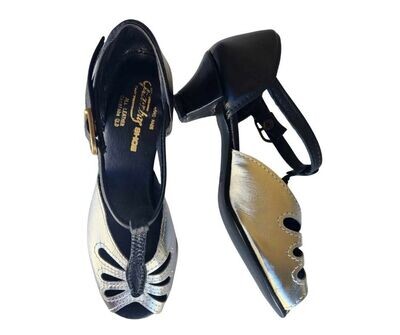NEW LACE - Black Back / Various Coloured Fronts, Leather Sole
