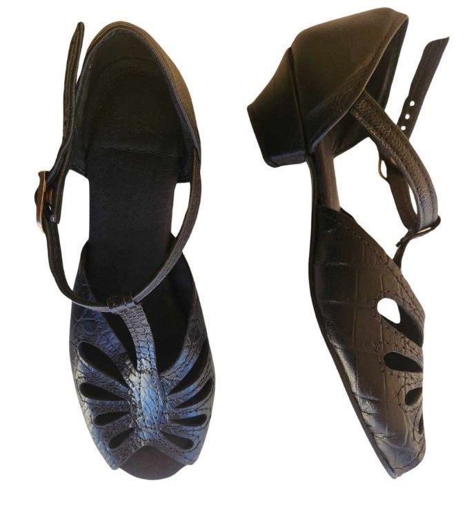 NEW LACE - All Black Snake - Various Coloured Fronts available, Leather Sole