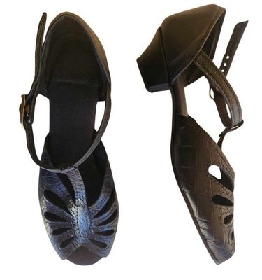 NEW LACE - All Black Snake - Various Coloured Fronts available, Leather Sole