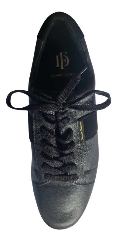 2305B-1 Dance Fever, Men's Black Sneaker, Spin Spot Sole