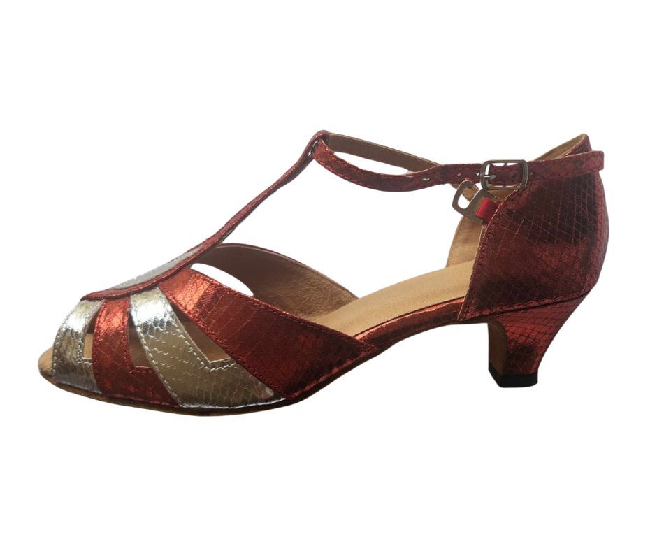 JF-2702#221 - Red/Silver