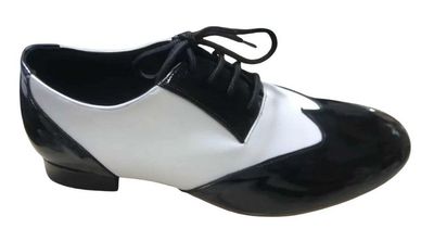 A51003 - (Danz Shoes) Men's Leather Black/White