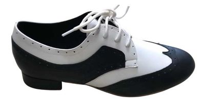 A51201 - (Danz Shoes) Men's Leather Black/White