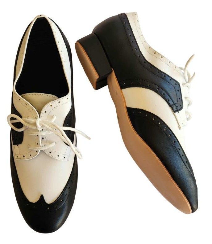 A51201BW - (Danz Shoes) Men's Leather Black/White A51201BW - (Danz Shoes) Men's Leather Black/White