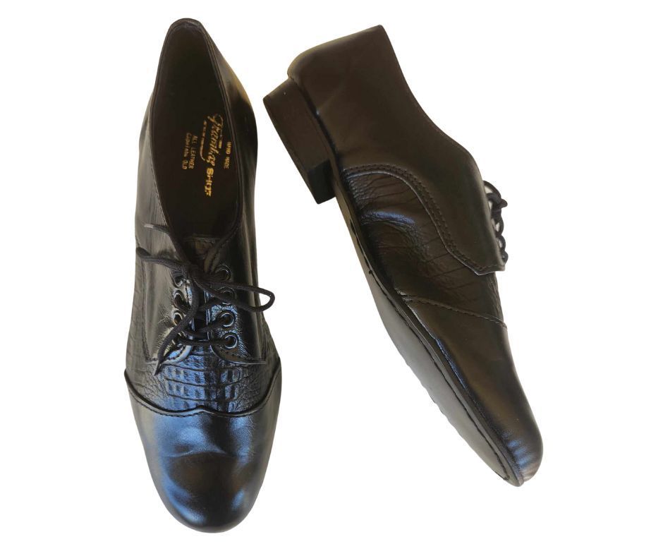 REINO - (Trambas) Black / Black Matte Snake, Leather Sole. Colour and Sole options available.