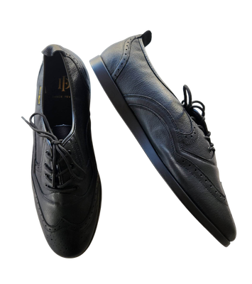 7817B-1 - Dance Fever Men's Wing-Tip Lace-Up - All Black 7817B-1 - Dance Fever Men's Wing-Tip Lace-Up - All Black