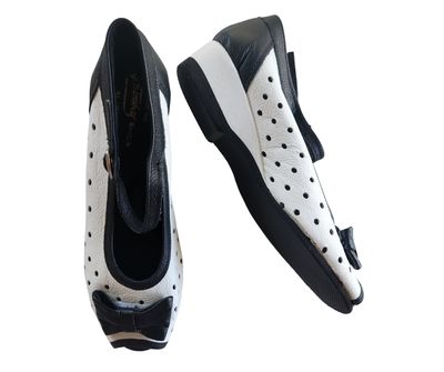 WENDY - Black / White, Wedge EVA Sole