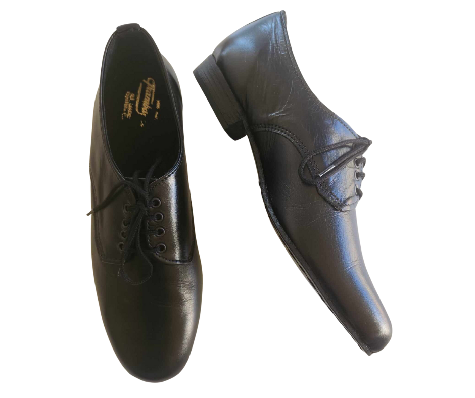 COL - Black Leather, Leather Sole. Colour options available.