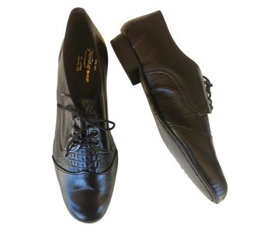 REINO - Black / Black Matte Snake, Leather Sole. Colour and Sole options available.