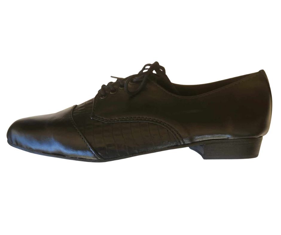 REINO - Black / Black Matte Snake, Leather Sole. Colour and Sole options available.
