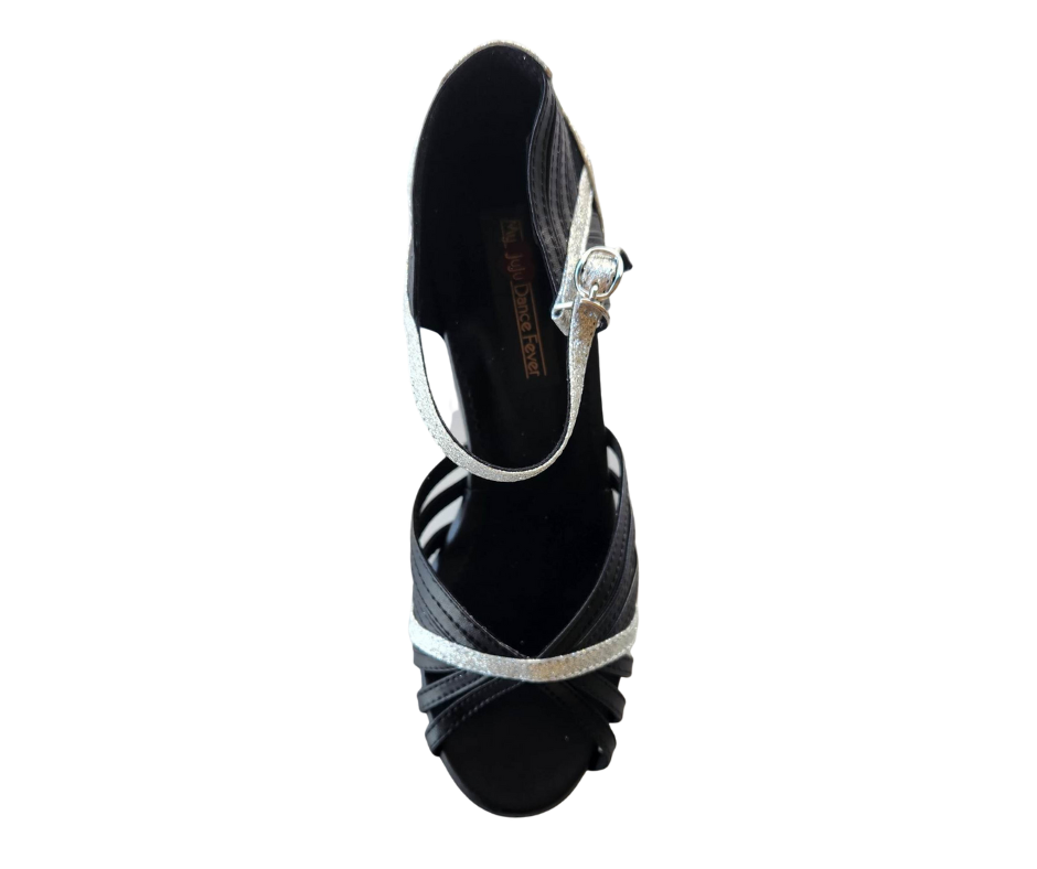 S223D - Dance Fever, Black / Silver - Suede Sole