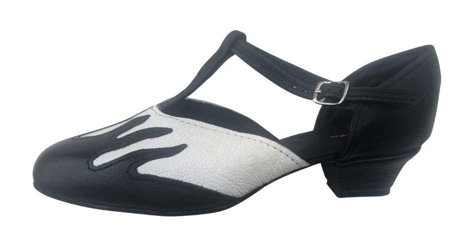 SWAN - Black/White Matte Leather - Various Coloured Fronts available, Leather Sole
