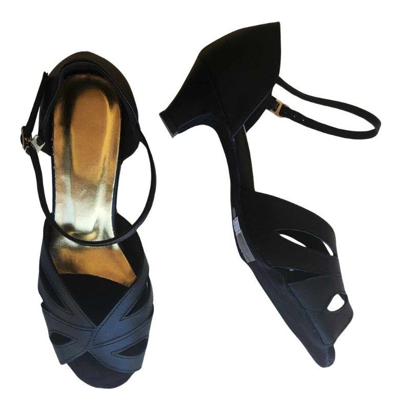 JF-177701B - Black, full-leather, Suede Sole, 5cm tapered heel. JF-177701B - Black, full-leather, Suede Sole, 5cm tapered heel.