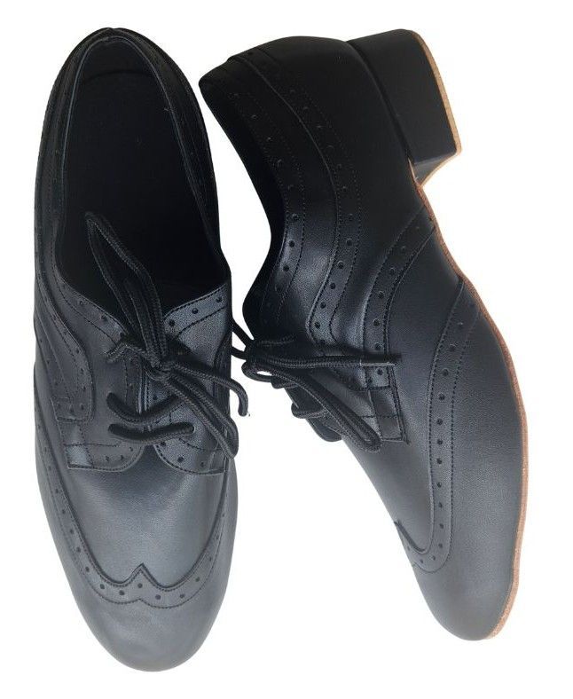 A51201B - (Danz Shoes) Men's Leather Black