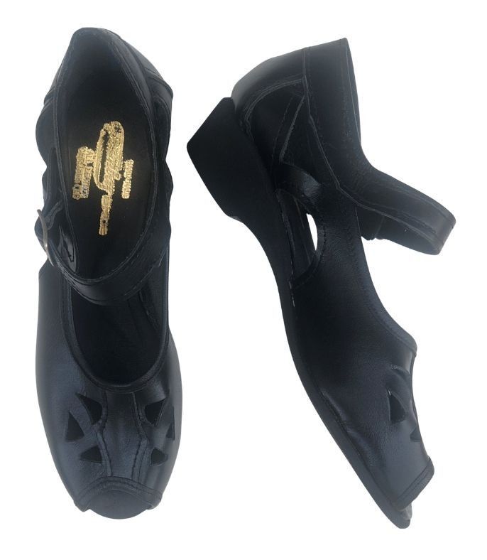LEENA ROCKER - Black, Wedge EVA Sole