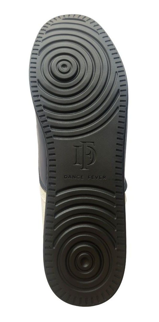 7821BPW - Dance Fever Ladies Wing-Tip Lace-Up - Patent Black-White, Spin-Spot Sole