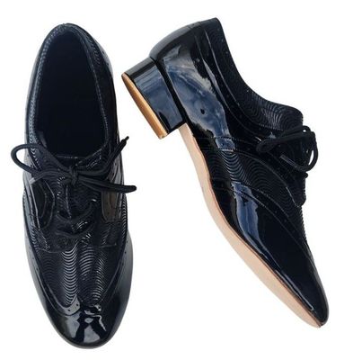 DZ-A51201BPRip - Men's Black Patent with Black Ripple Leather, Leather Sole, Rubber Heel. DZ-A51201BPRip - Men's Black Patent with Black Ripple Leather, Leather Sole, Rubber Heel.