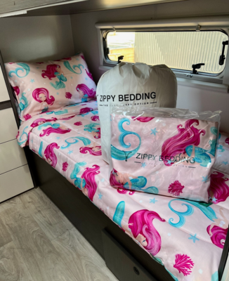 SINGLE BUNK BED  100% Cotton Mermaid Magic Bedding Set