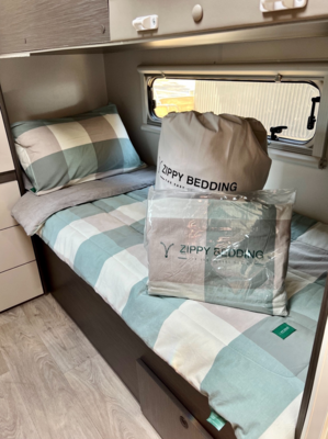 SINGLE BUNK BED  100% Cotton Gingham Bedding Set