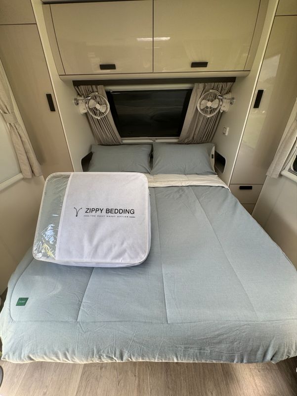 QUEEN BED 100% Cotton Baby Blue Bedding Set