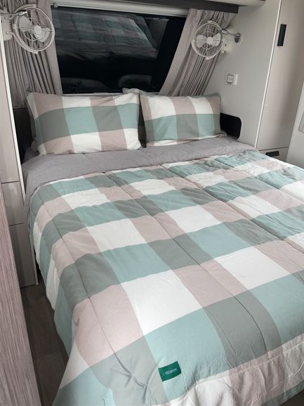 QUEEN BED 100% Cotton Gingham Bedding Set ​