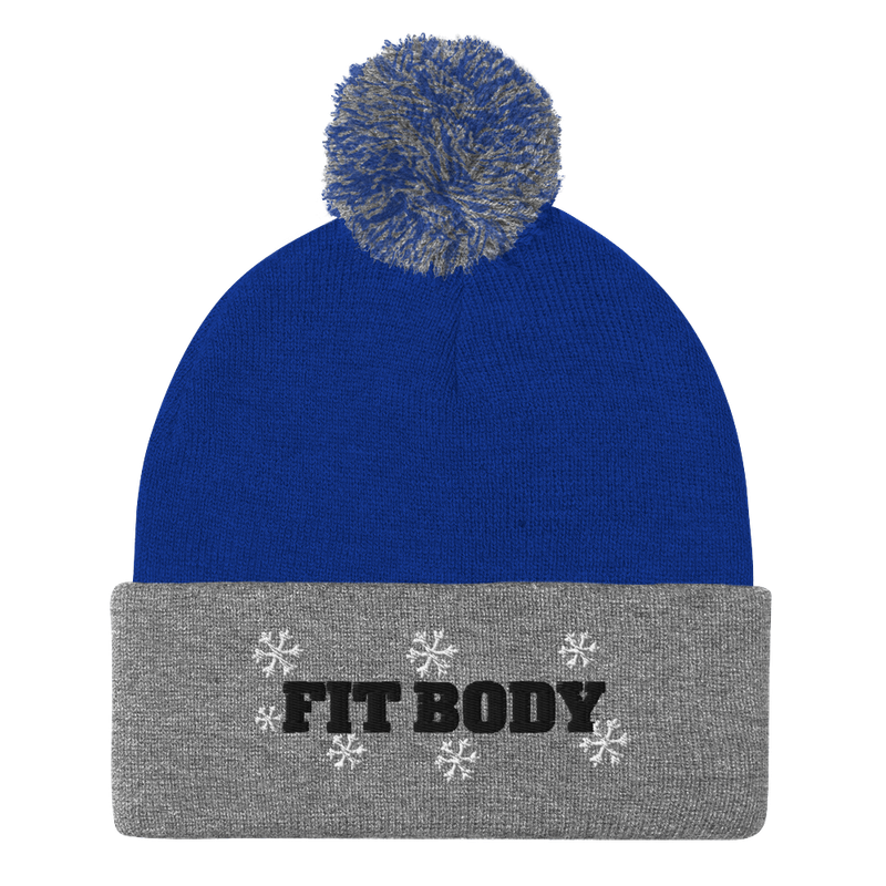 Snowflakes Pom Pom Beanie