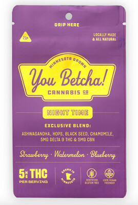 Night Time Gummies - 5mg THC + 5mg CBN