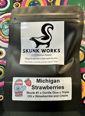 Michigan Strawberry Seeds-Skunk Works-12 Regular Seeds