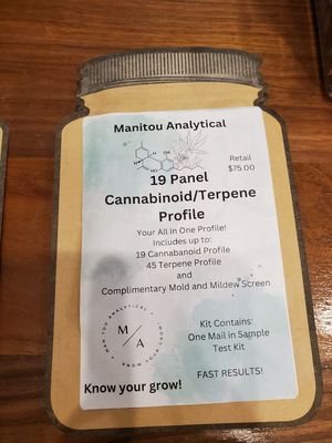 19 Panel Cannabinoid/Terpene Profile-Manitou Analytical